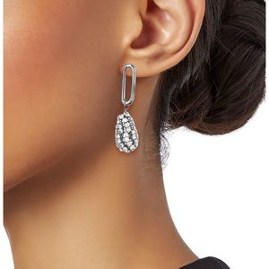 Rosantica Vincolo Silvertone & Crystal Drop Earrings